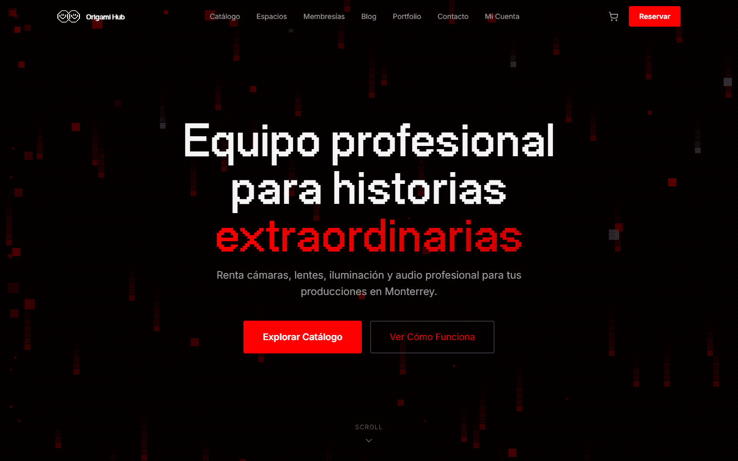 Public rental site: home page
